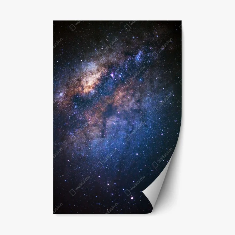 Repositionable sticker milky way galaxy nightscape