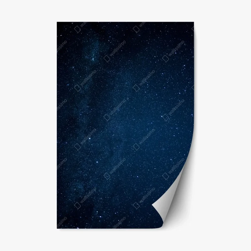 Repositionable sticker deep blue starry sky