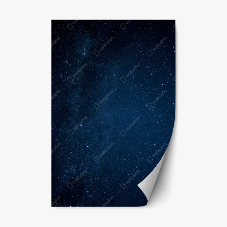 Repositionable sticker deep blue starry sky • Wallissimo®