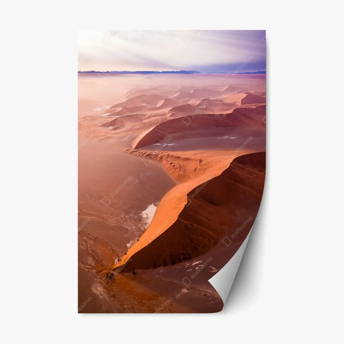 Repositionable sticker Sossusvlei desert dunes panorama • Wallissimo® Repositionable sticker Sossusvlei desert dunes panorama • Wallissimo®