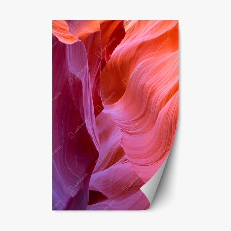Repositionable sticker Antelope Canyon sandstone waves