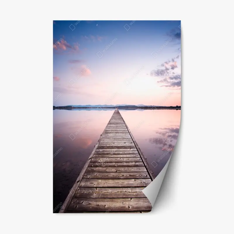 Repositionable sticker Manhattan skyline at dusk • Wallissimo®