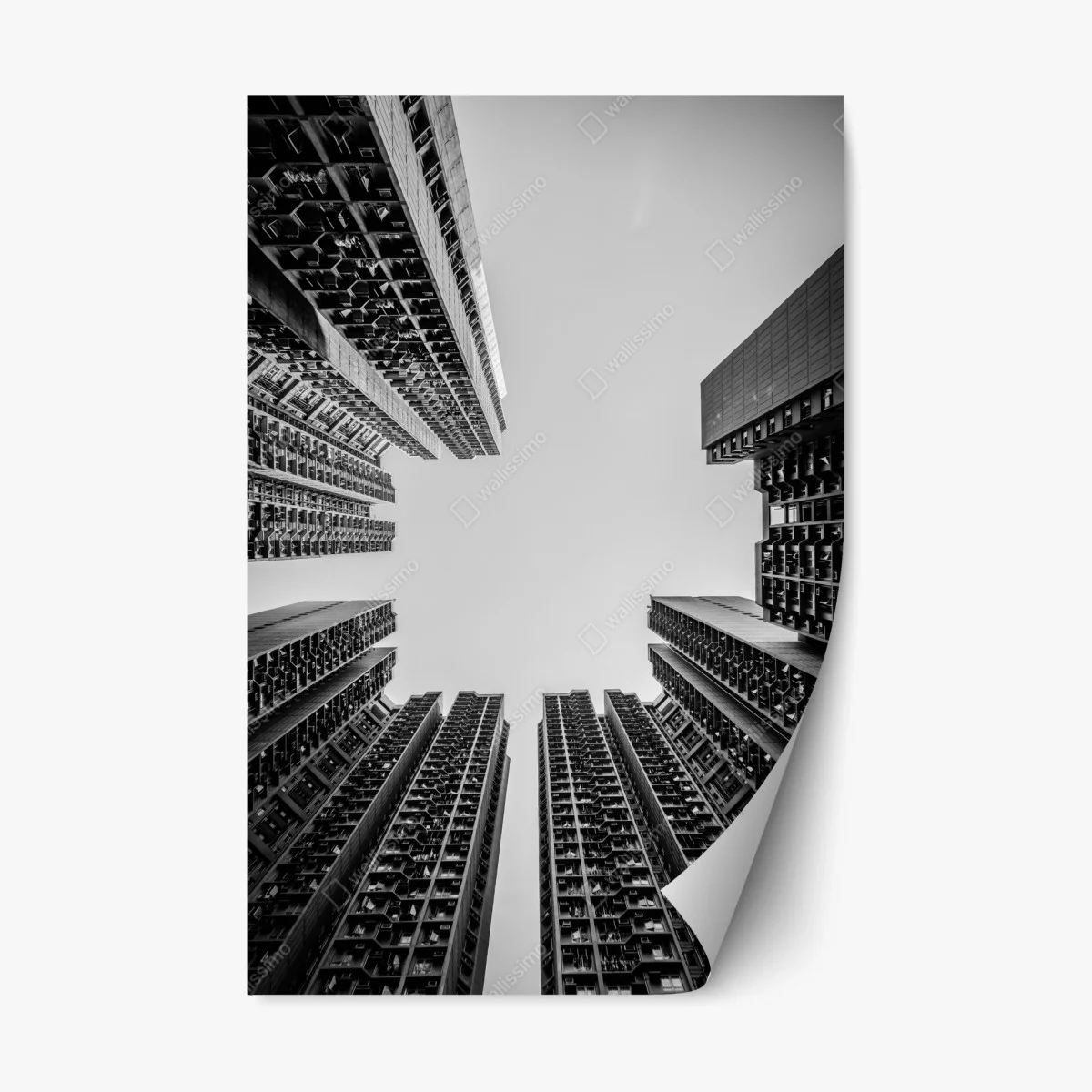 Repositionable sticker skyward urban towers • Wallissimo® Repositionable sticker skyward urban towers • Wallissimo®