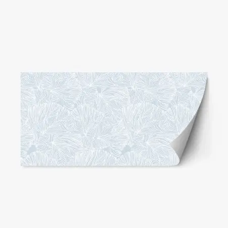 Repositionable sticker soft blue botanical pattern • Wallissimo®