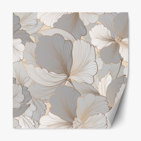 Repositionable sticker delicate pastel floral pattern • Wallissimo®
