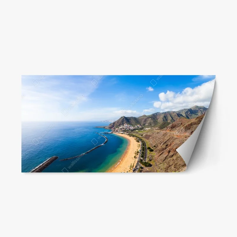 Repositionable sticker Las Teresitas beach panorama