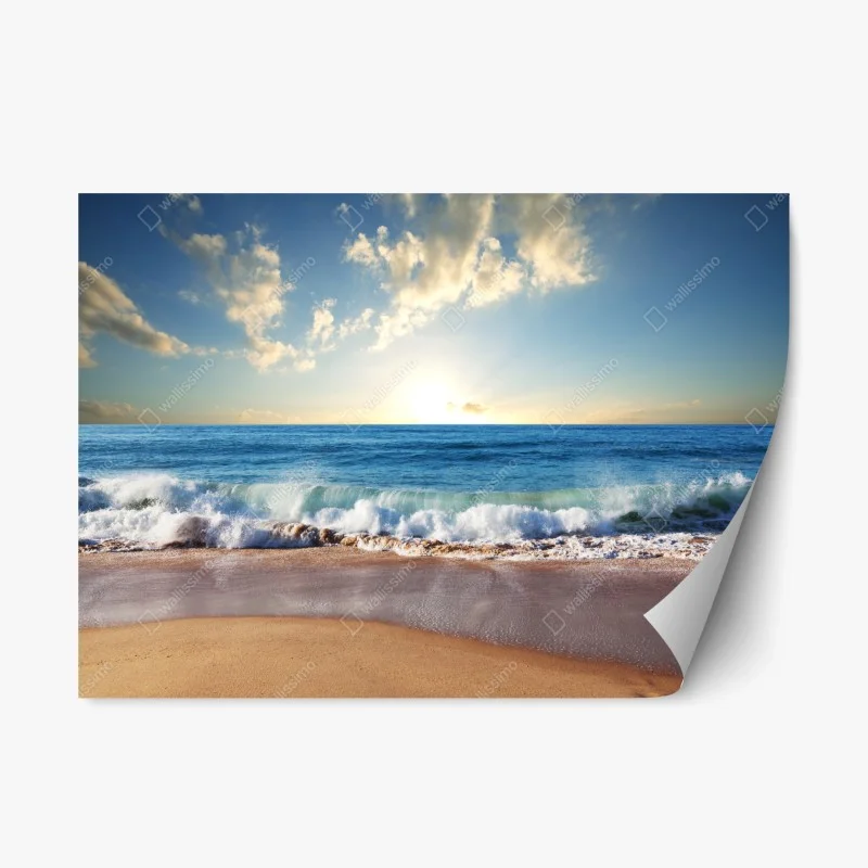 Repositionable sticker tropical palm beach paradise • Wallissimo®