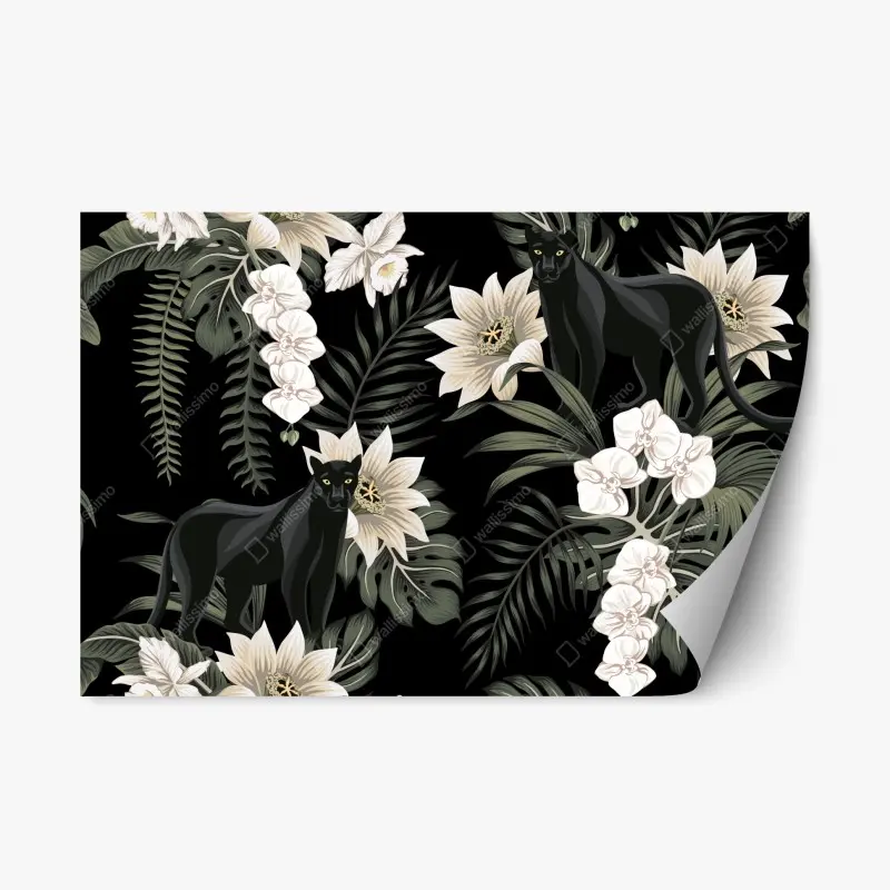 Repositionable sticker sunset over calm sea with vivid reflection • Wallissimo®
