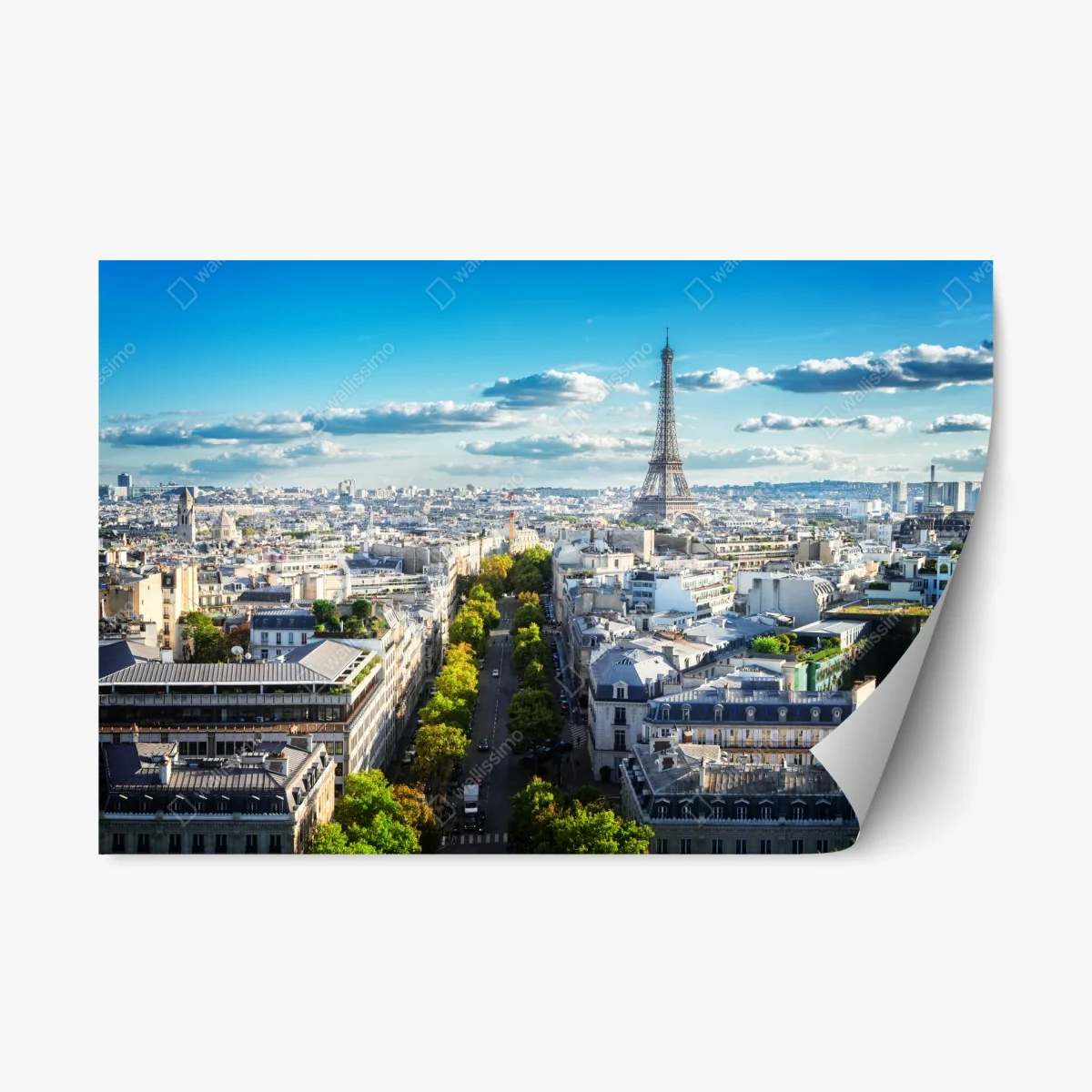 Repositionable sticker Paris skyline with the Eiffel Tower • Wallissimo® Repositionable sticker Paris skyline with the Eiffel Tower • Wallissimo®