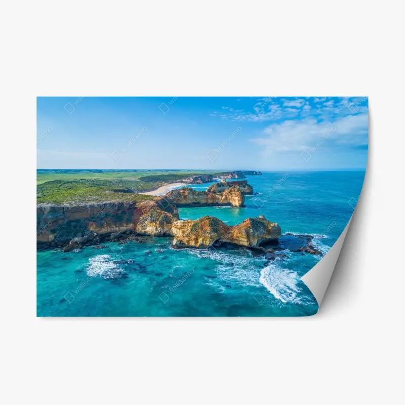Repositionable sticker Great Ocean Road coastal panorama