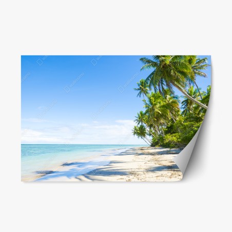 Repositionable sticker tropical palm beach escape • Wallissimo®