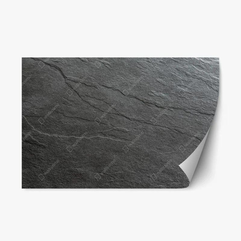 Repositionable sticker dark slate stone texture