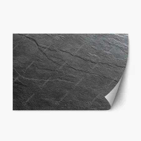 Repositionable sticker dark slate stone texture • Wallissimo®