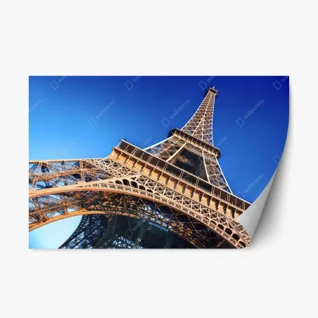 Repositionable sticker Eiffel Tower close-up in Paris • Wallissimo®
