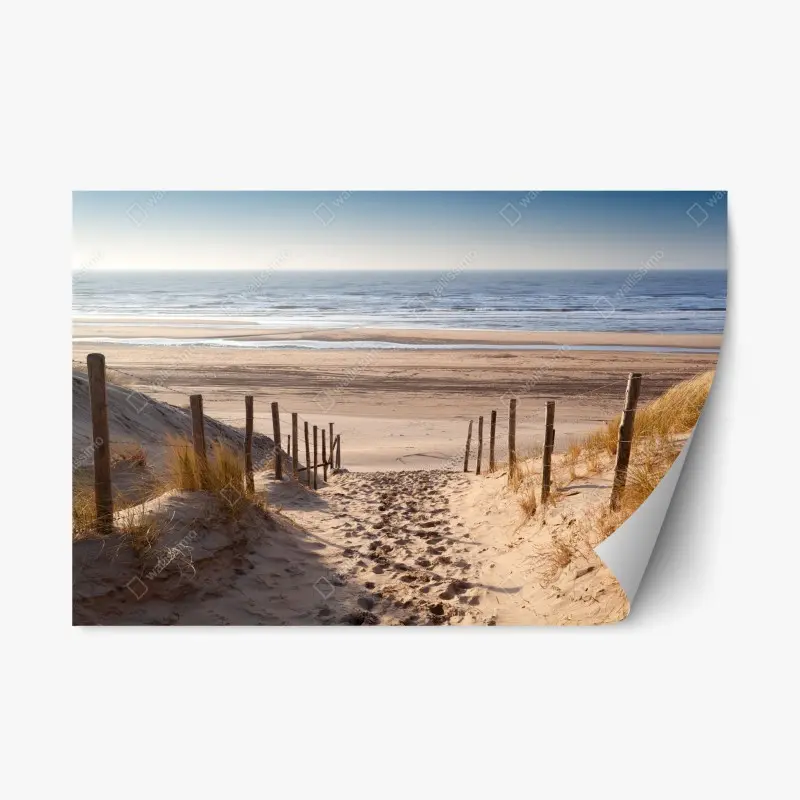 Repositionable sticker vibrant hibiscus floral pattern • Wallissimo®