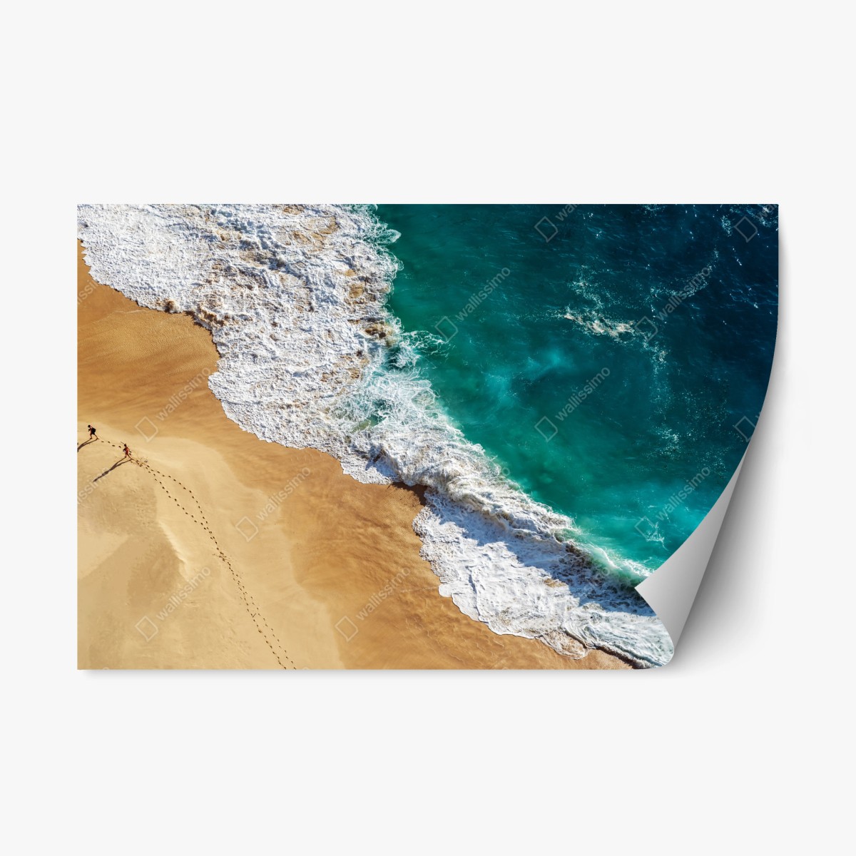 Repositionable sticker turquoise waves at Kelingking Beach • Wallissimo® Repositionable sticker turquoise waves at Kelingking Beach • Wallissimo®