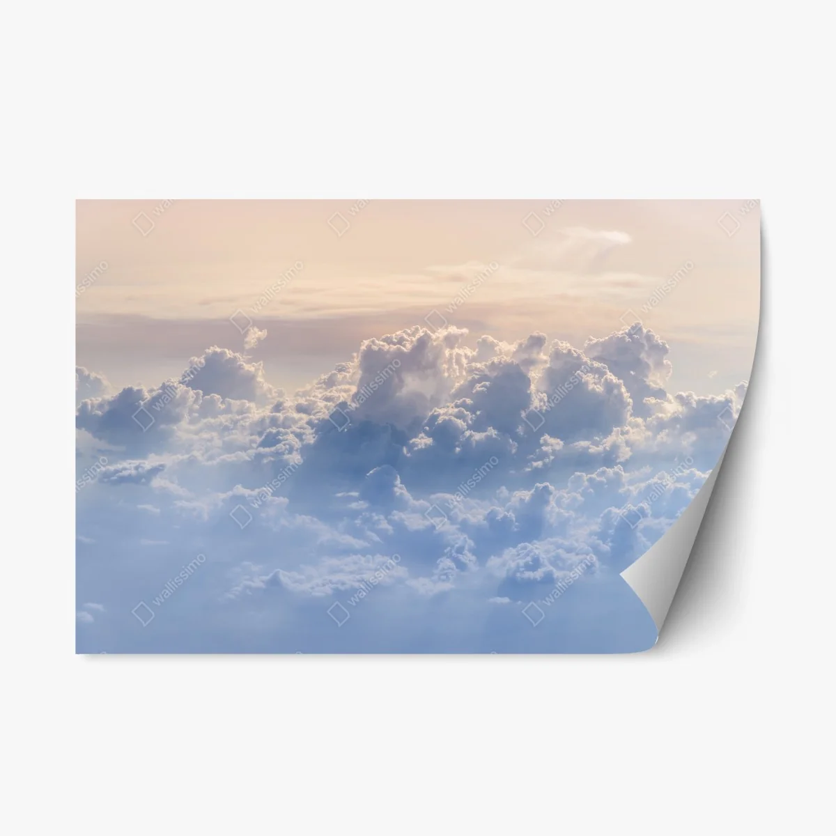Repositionable sticker gentle clouds above blue sky • Wallissimo® Repositionable sticker gentle clouds above blue sky • Wallissimo®