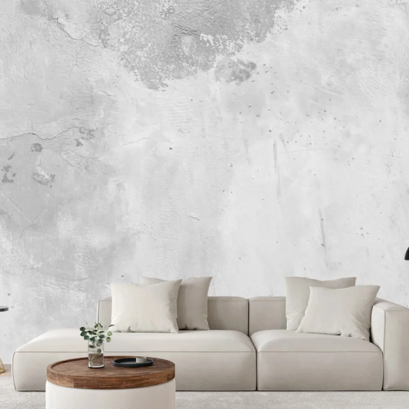 Wall mural white peeling concrete wall texture