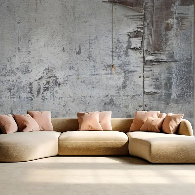 Wall mural weathered wood texture for neutral interiors