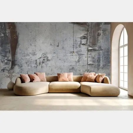 Wall mural weathered wood texture for neutral interiors • Wallissimo®