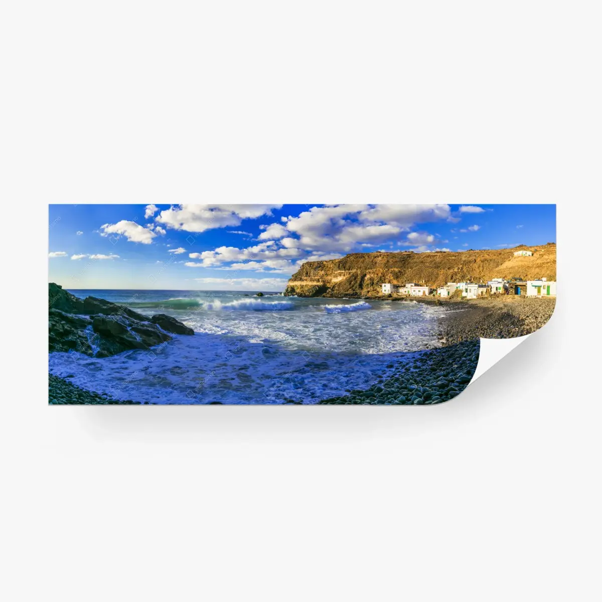 Wall mural Puertito de los Molinos coastal panorama • Wallissimo®