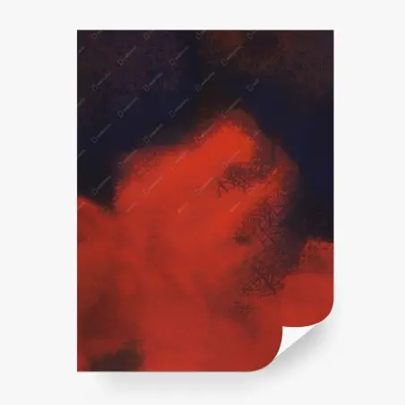 Wall mural fiery red abstract composition • Wallissimo®