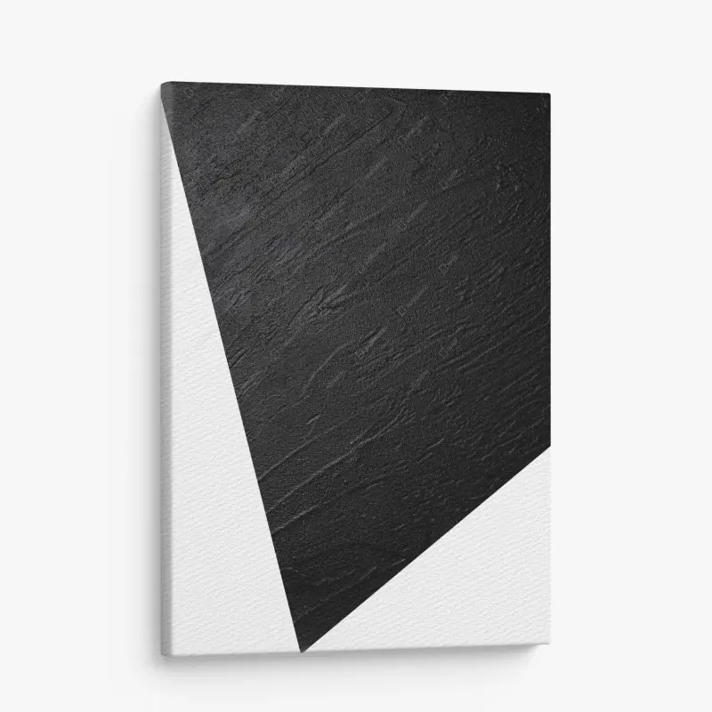 Canvas print black concrete texture minimal abstract