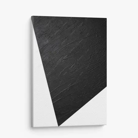 Canvas print black concrete texture minimal abstract • Wallissimo®