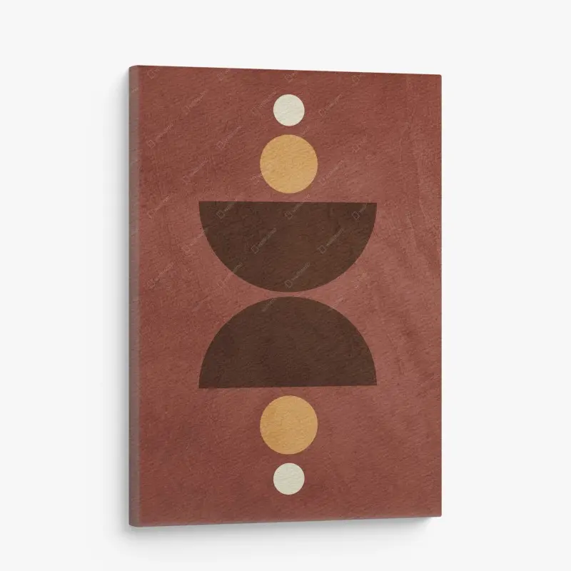 Canvas print earthy geometric balance