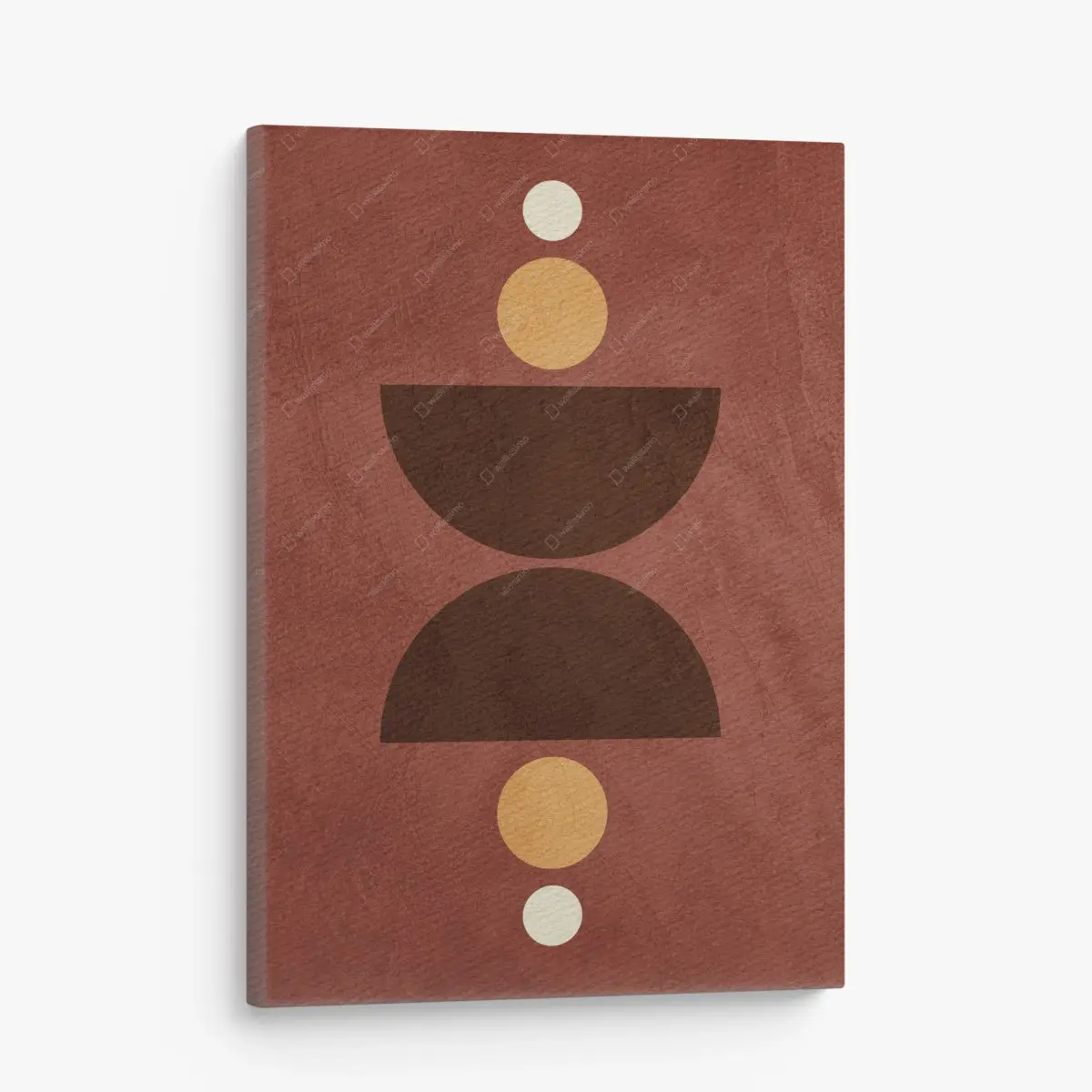 Canvas print earthy geometric balance • Wallissimo®