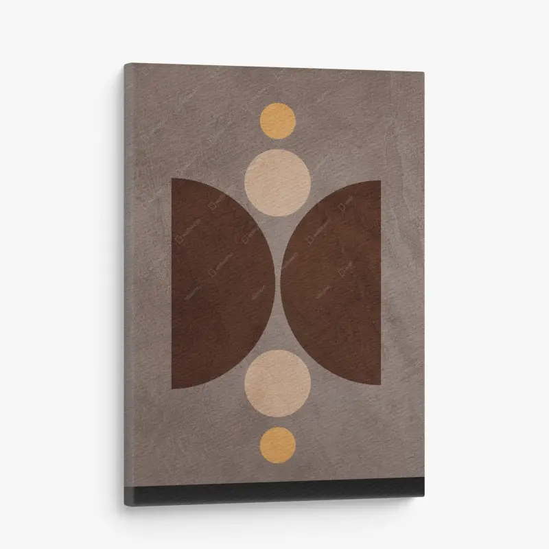 Canvas print earthy geometric balance