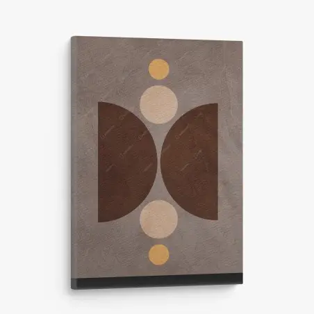 Canvas print earthy geometric balance • Wallissimo®