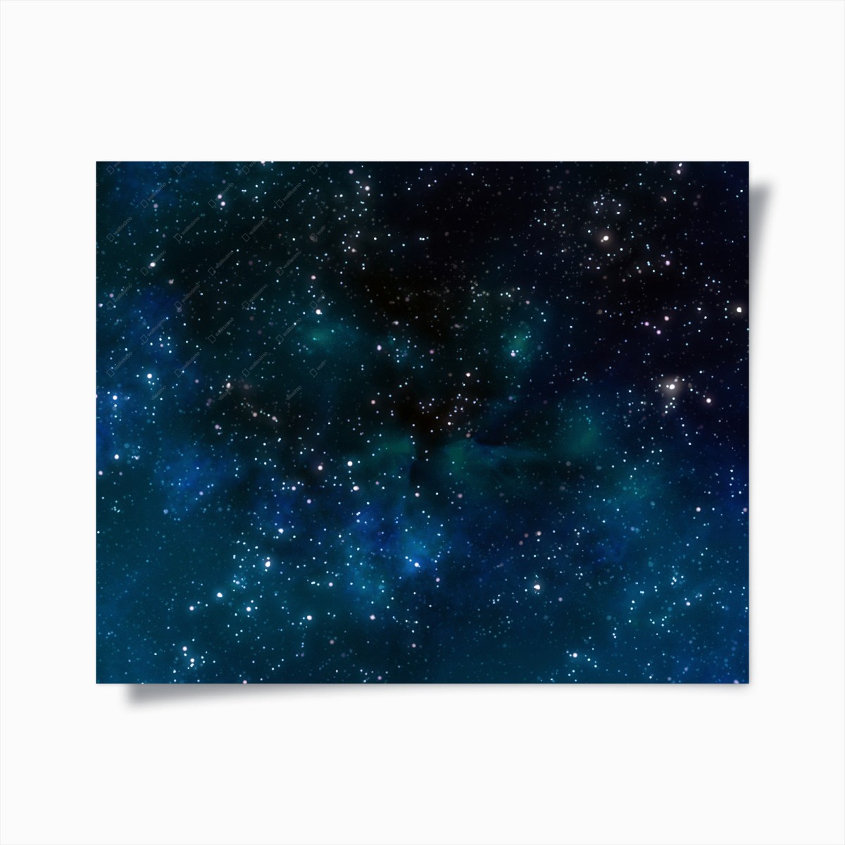 Poster blue nebula starfield • Wallissimo® Poster blue nebula starfield • Wallissimo®