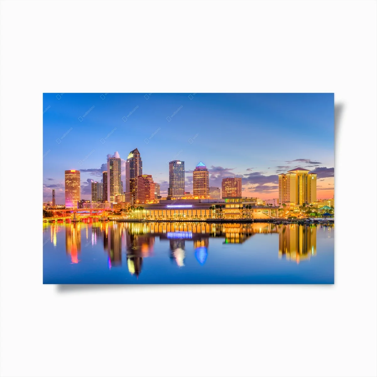 Poster Tampa skyline at dusk • Wallissimo® Poster Tampa skyline at dusk • Wallissimo®