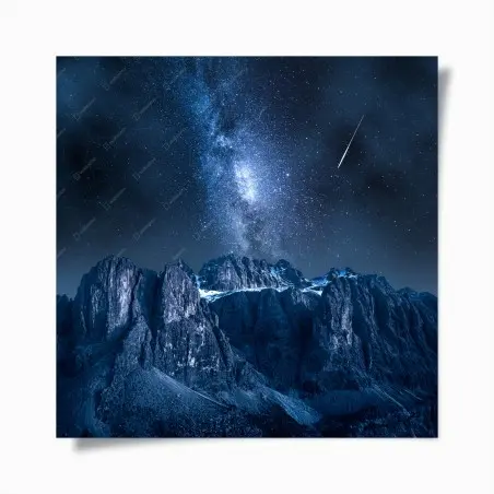 Poster milky way over Passo Gardena, Dolomites • Wallissimo®