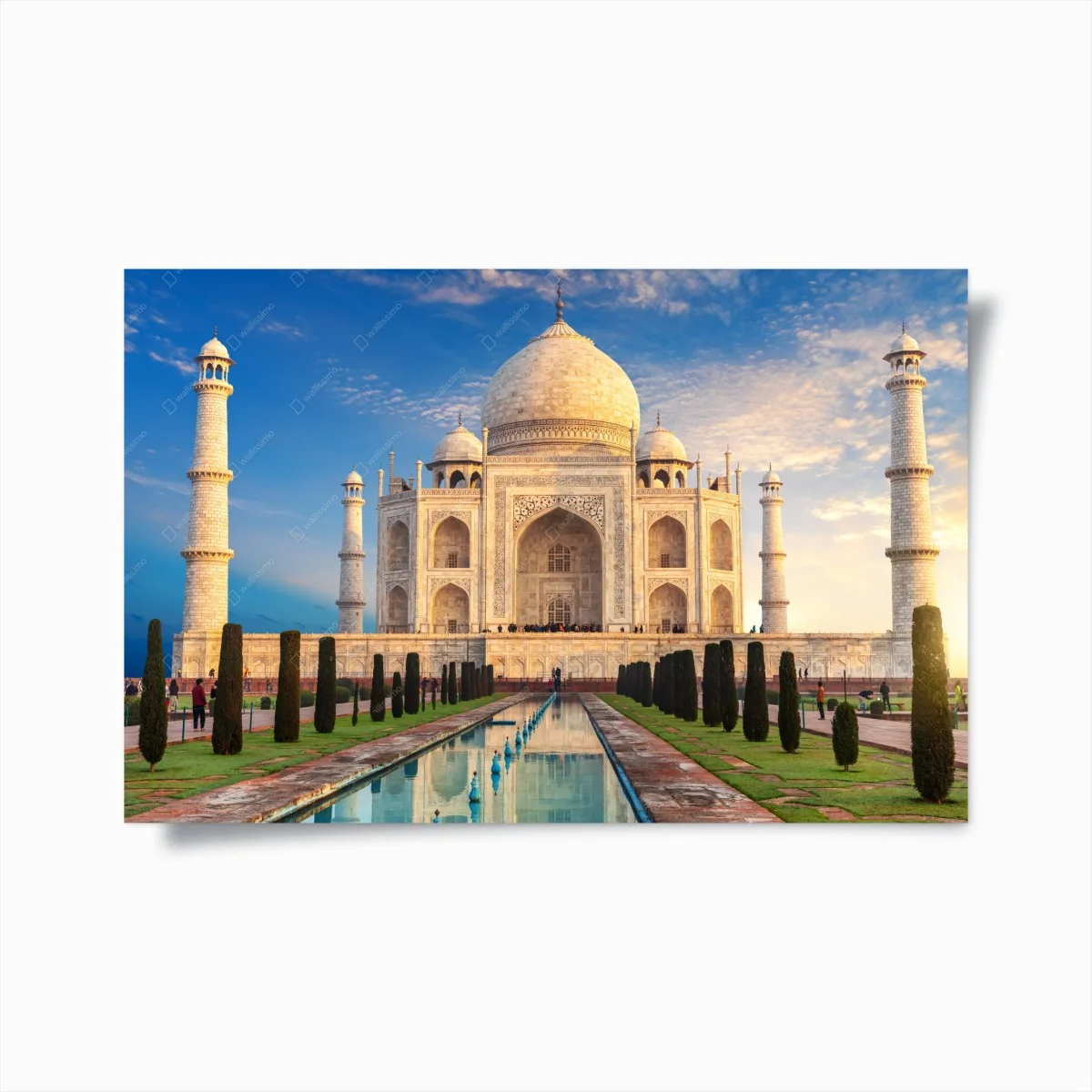 Poster Taj Mahal at sunrise • Wallissimo® Poster Taj Mahal at sunrise • Wallissimo®