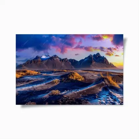 Poster Vestrahorn sunrise panorama • Wallissimo®