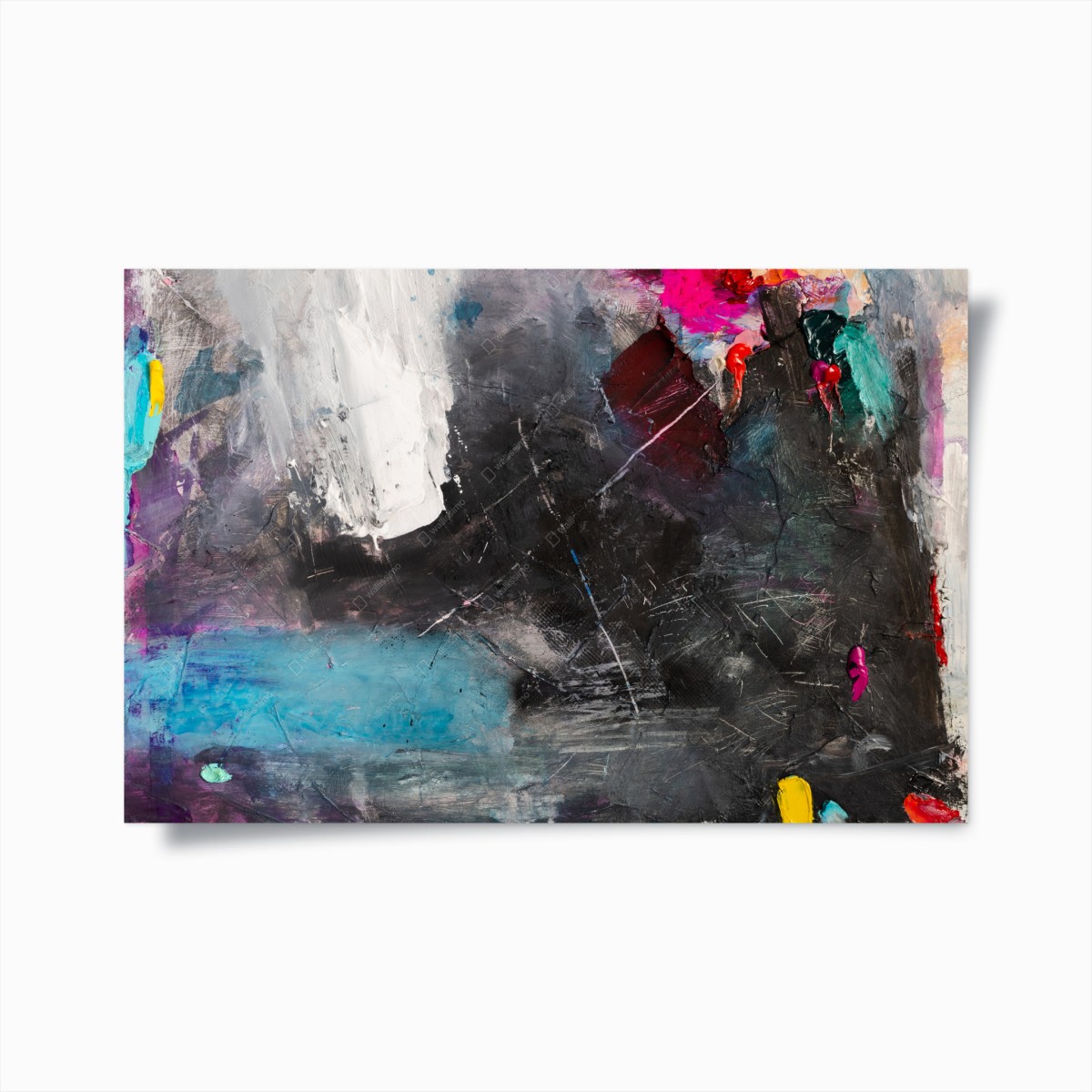 Poster bold abstract texture with vibrant accents • Wallissimo® Poster bold abstract texture with vibrant accents • Wallissimo®