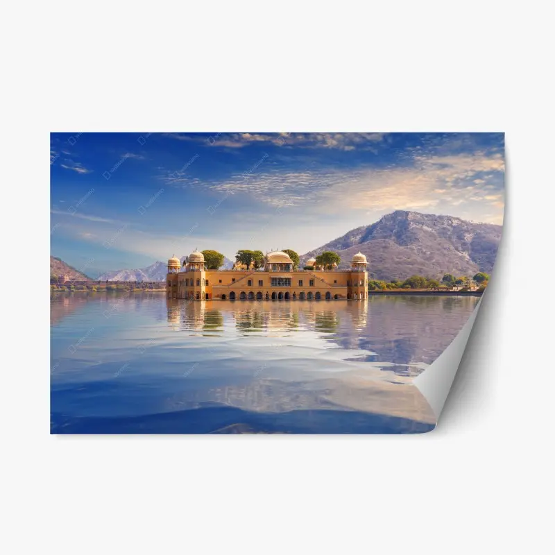 Repositionable sticker misty forest at dawn • Wallissimo®