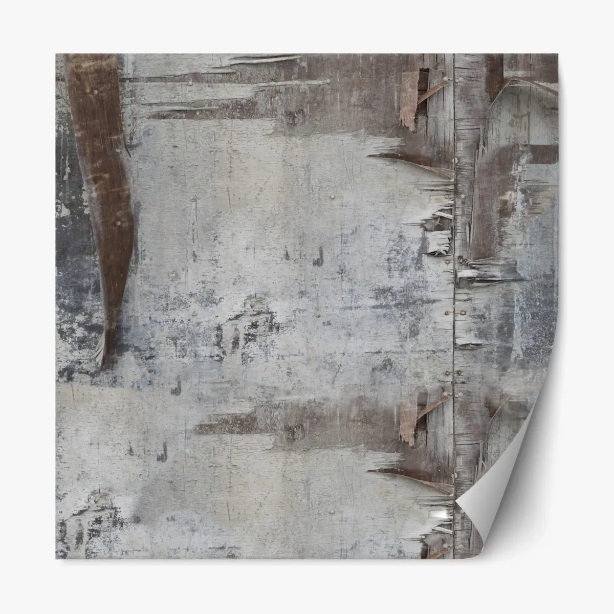 Repositionable sticker weathered wood texture for neutral interiors • Wallissimo® Repositionable sticker weathered wood texture for neutral interiors • Wallissimo®