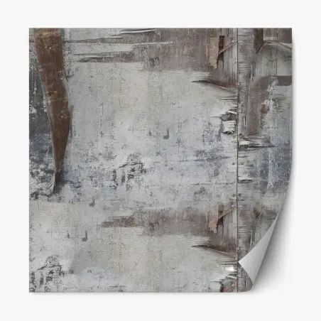Repositionable sticker weathered wood texture for neutral interiors • Wallissimo®