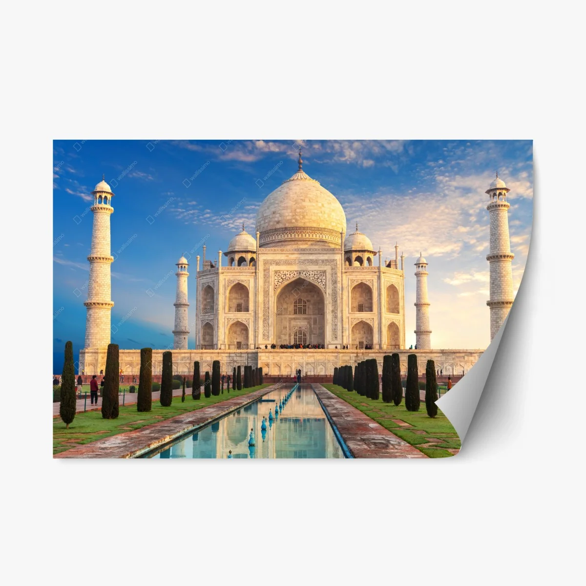 Repositionable sticker Taj Mahal at sunrise • Wallissimo® Repositionable sticker Taj Mahal at sunrise • Wallissimo®