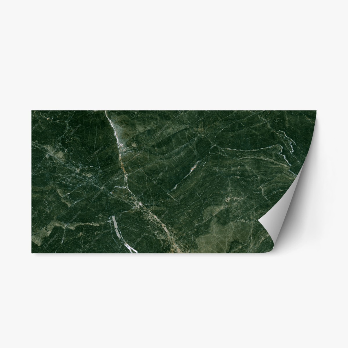 Repositionable sticker deep green marble texture • Wallissimo® Repositionable sticker deep green marble texture • Wallissimo®
