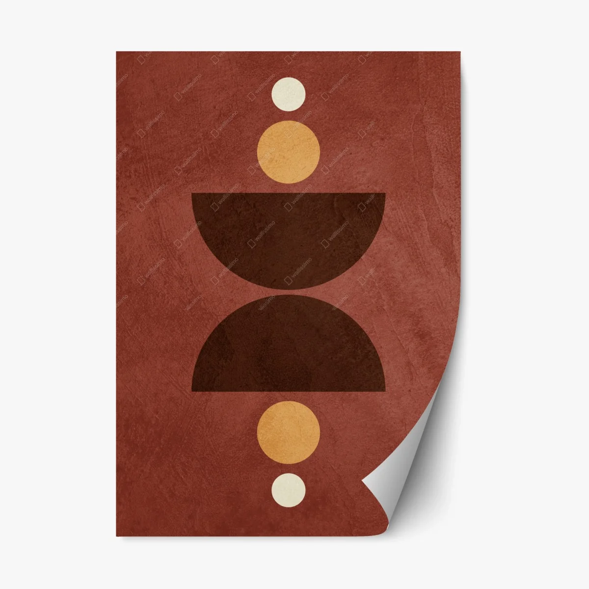 Repositionable sticker earthy geometric balance • Wallissimo® Repositionable sticker earthy geometric balance • Wallissimo®