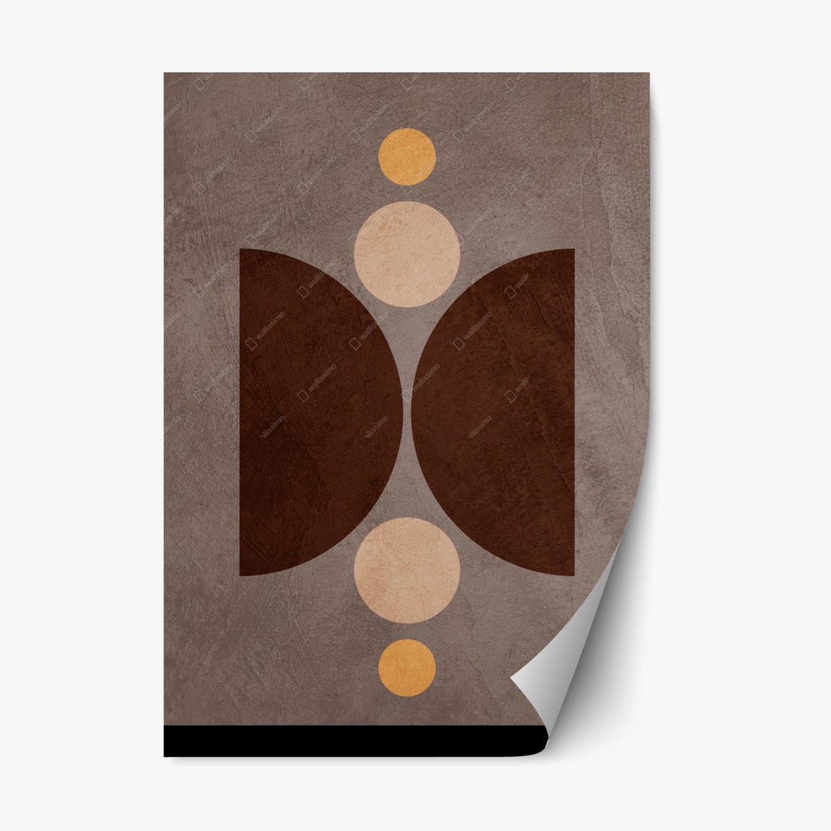 Repositionable sticker earthy geometric balance • Wallissimo® Repositionable sticker earthy geometric balance • Wallissimo®