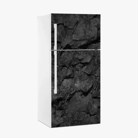 Fridge sticker dark rock texture wall art • Wallissimo®