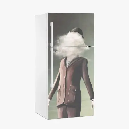 Fridge sticker man with cloud head • Wallissimo®