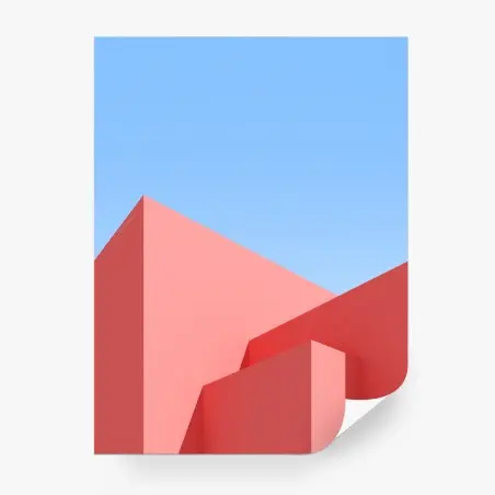 Wall mural pastel geometric architecture • Wallissimo®