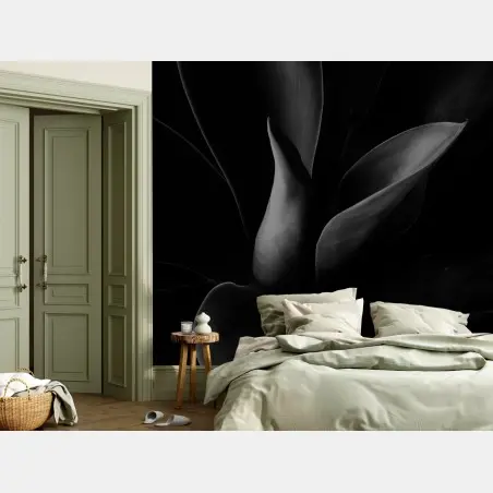 Wall mural monochrome botanical close-up • Wallissimo®