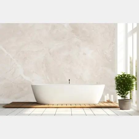 Wall mural beige marble texture for elegant interiors • Wallissimo®